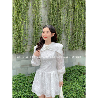 Đầm tay dài hoa ren đính ngọc
