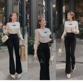 Quần tây ống loe cạp Cao siêu tôn dáng