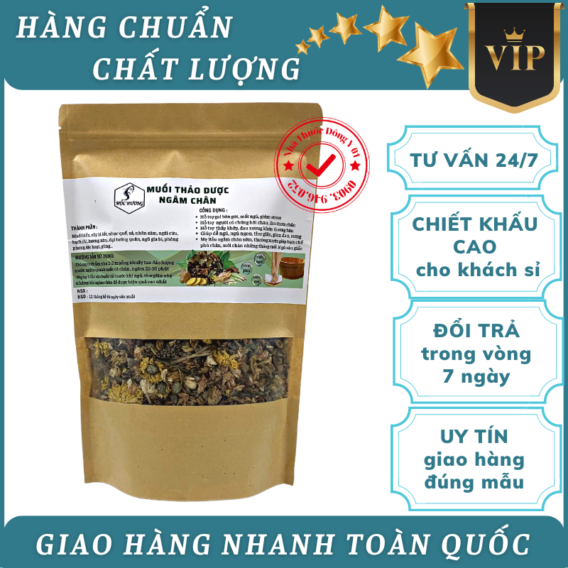 Muối ngâm chân thảo dược Mộc Hương – Giảm nhức mỏi, khử mùi hôi chân, giảm stress hiệu quả