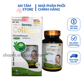 Viên uống đẹp da Collagen +C bổ sung Vitamin A E C giảm nám sạm da Hộp 60 viên