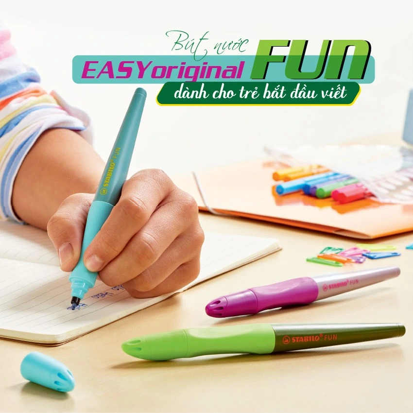 Bút STABILO EASYoriginal EG-FUN và ruột STABILO FUN Refill