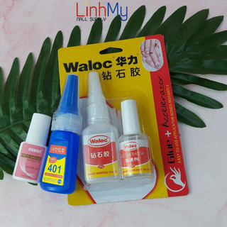 Keo dán móng keo 401 mxbon waloc đính đá đính charm siêu chắc