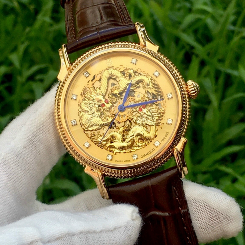 ĐỒNG HỒ NAM CƠ TEVISE T820B DÂY DA CHÍNH HÃNG MÁY TỐT