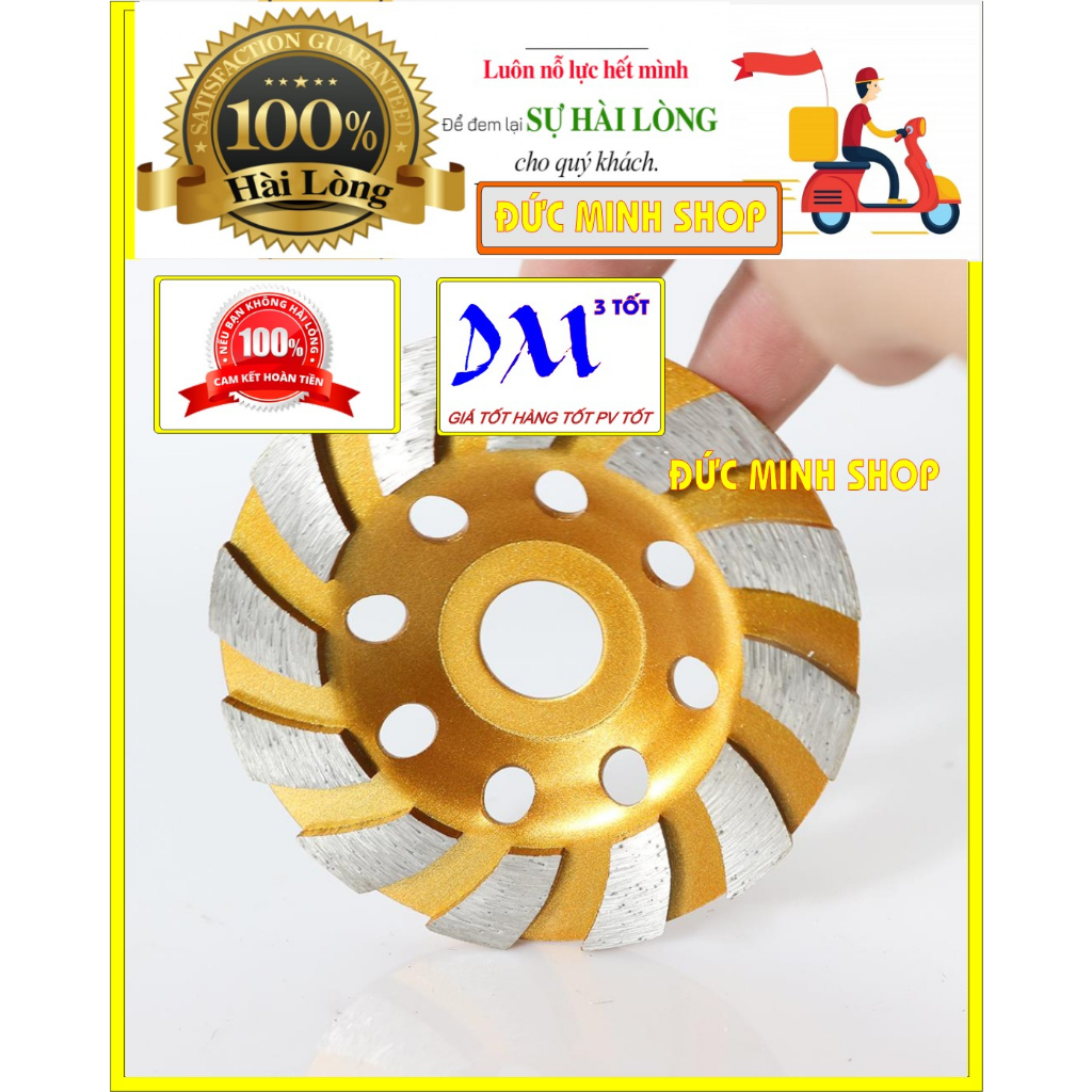 Đá mài bê tông bát mài bê tông phi 100 ,giá 1c
