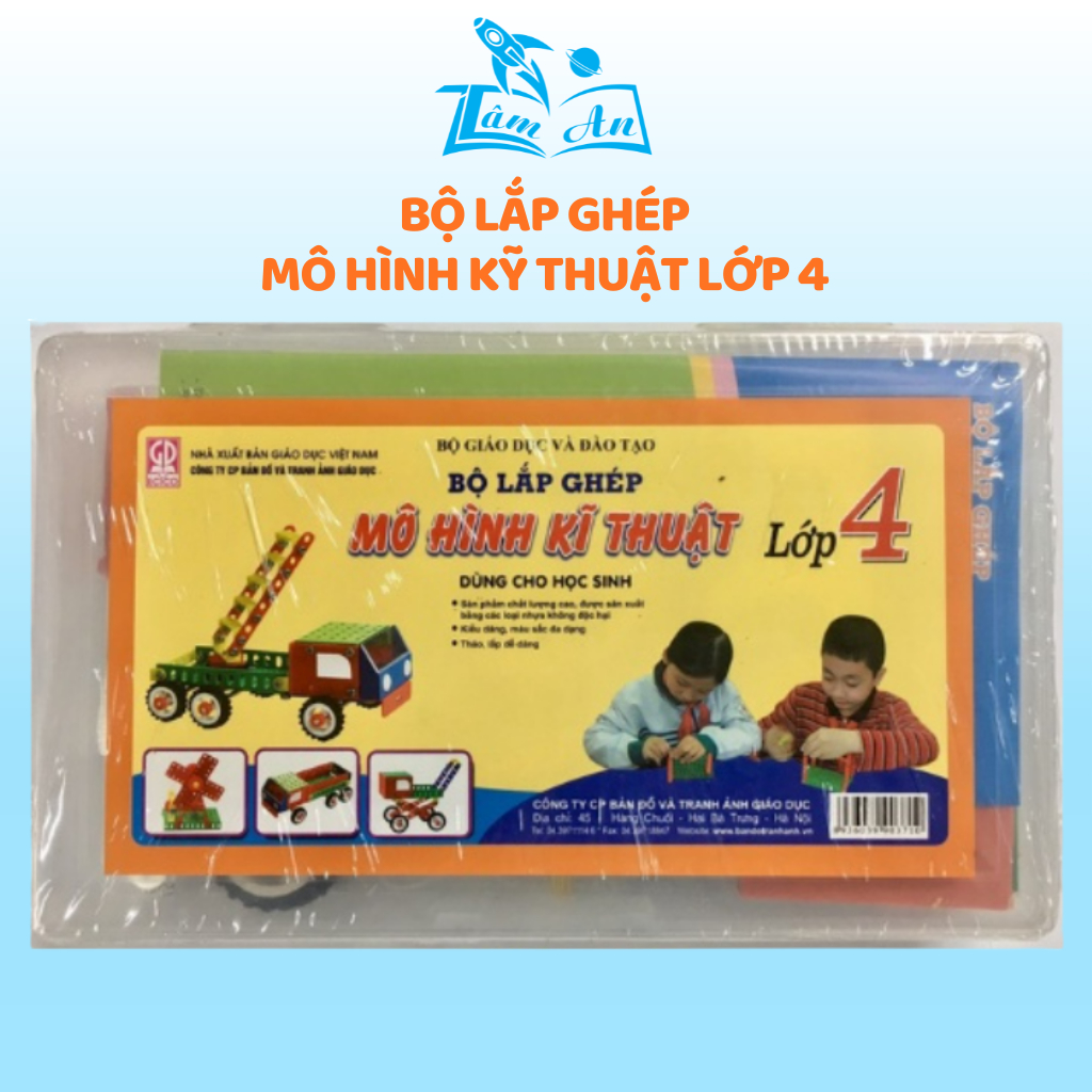 Bộ lắp ghép mô hình kĩ thuật lớp 4 - Tâm An Books