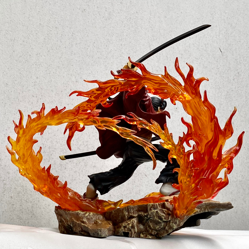 Mô hình kiếm sĩ Yoriichi - Mô hình kimetsu no yaiba Yoriichi cao 20CM - Tsugikuni Yoriichi demon slayer có LED