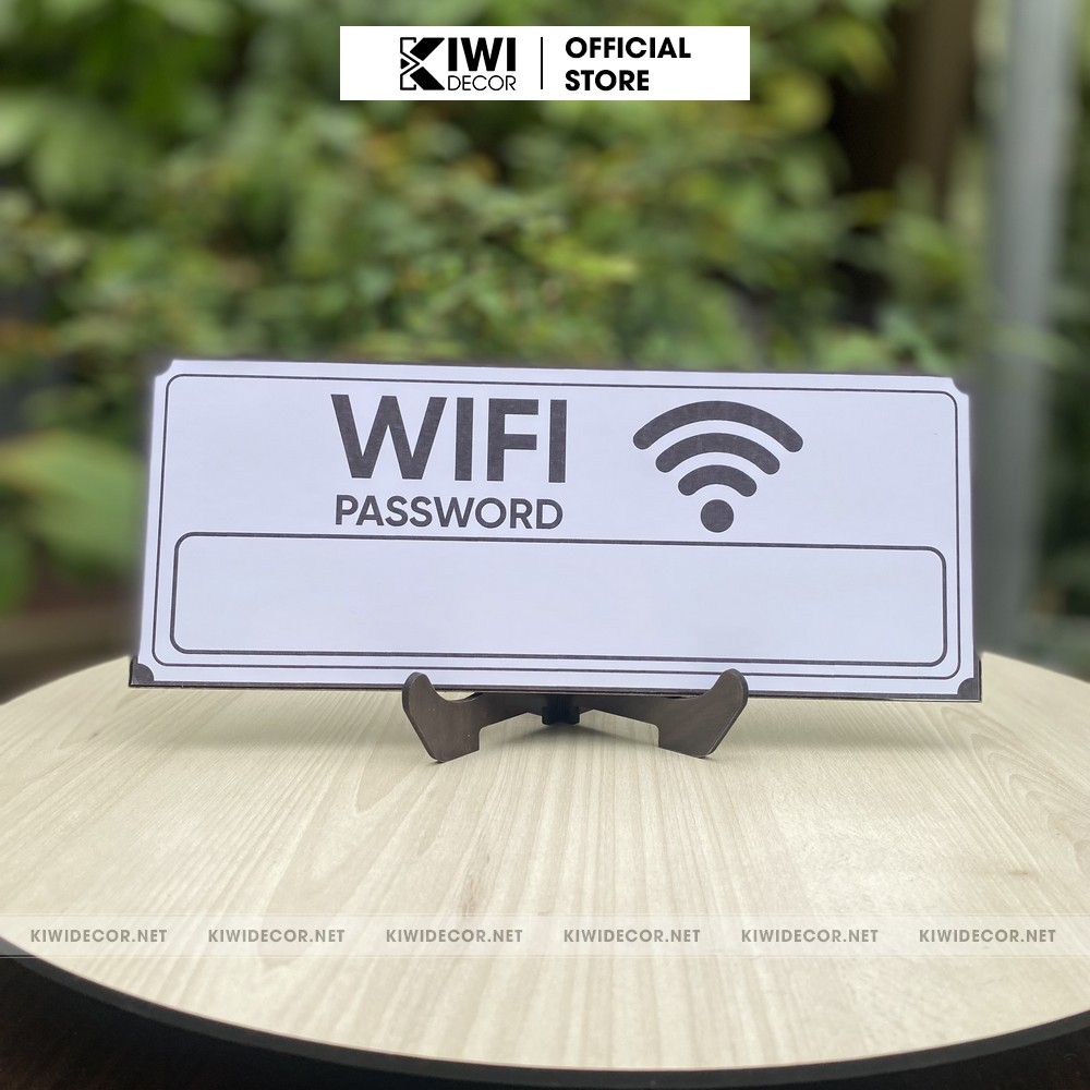 Biển Wifi, Pass Wifi Cho Quán Cafe, Cửa Hàng - Biển Tự Điền Pass Wifi - Gỗ Dán Tường, Dán Kính