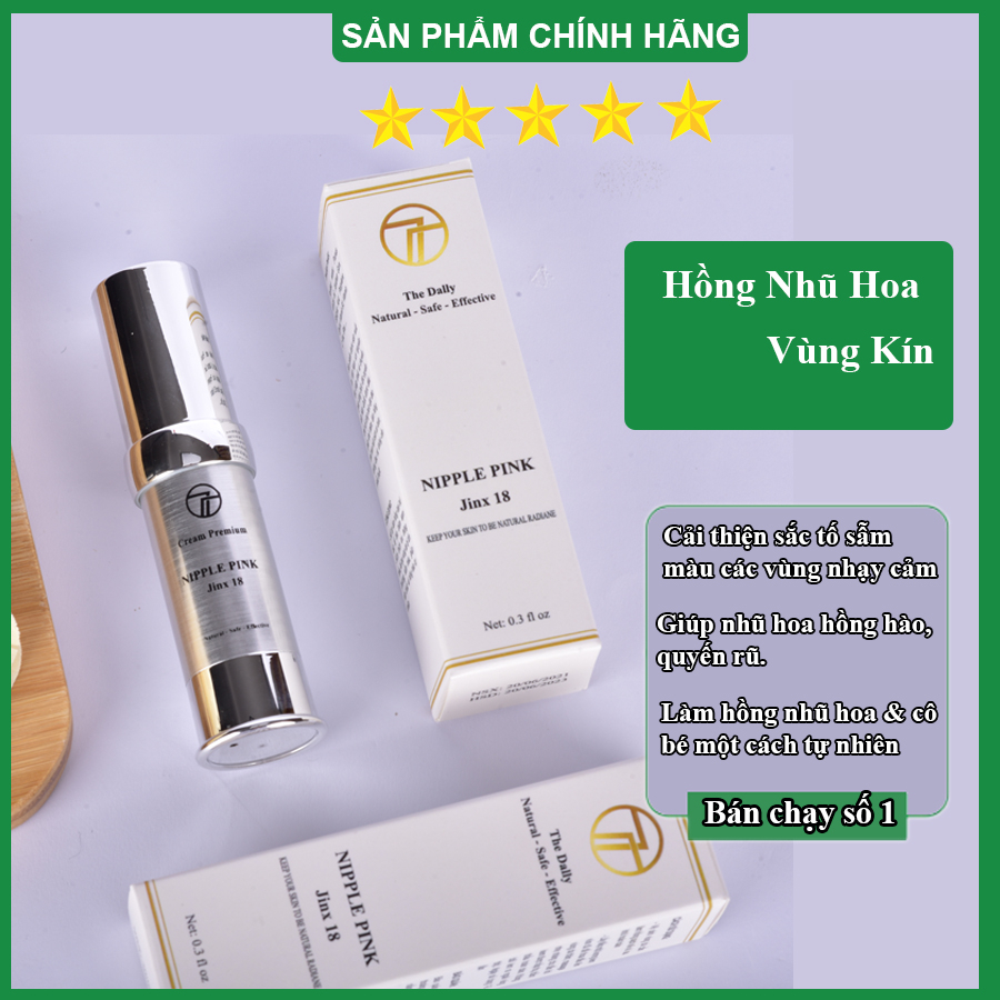 Kem Làm Hồng Nhũ Hoa và Vùng Kín Bikini an toàn Nipple Pink 15ml