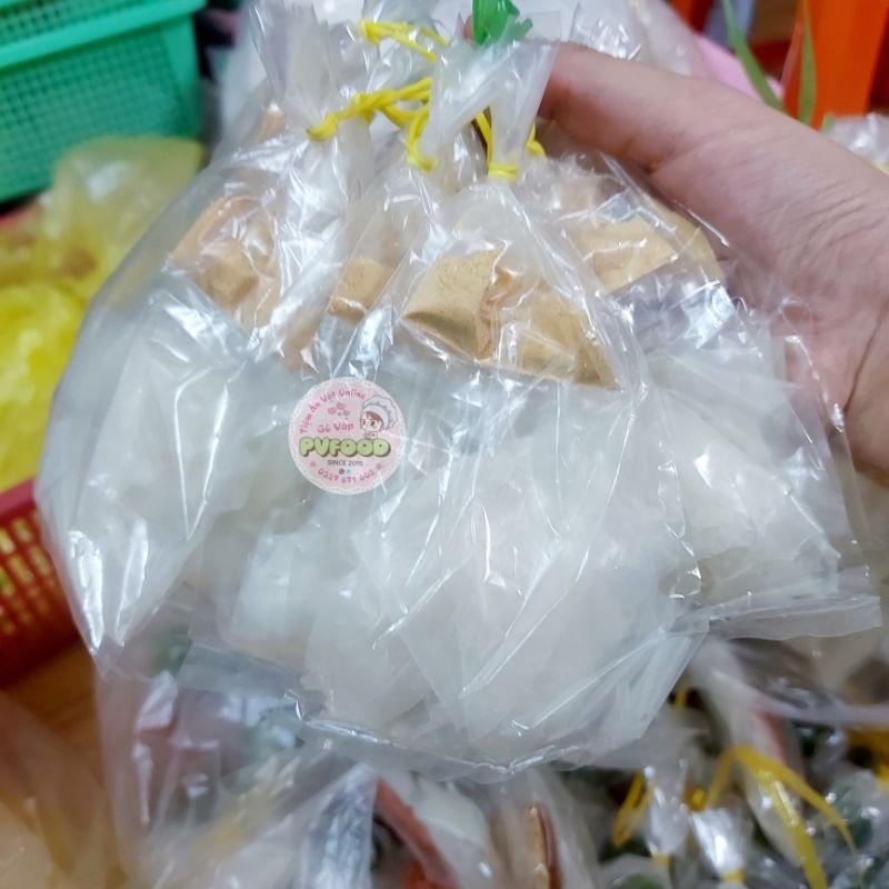Xâu 10 bịch Bánh Tráng Muối Nhuyễn Phơi Sương