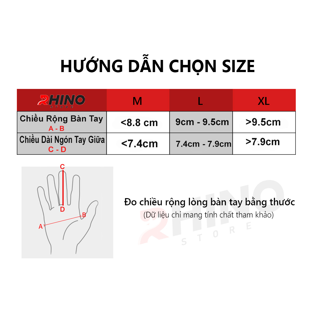 Găng tay giữ ấm mùa đông chống gió, kháng nước mưa Rhino G104 thể thao cảm ứng điện thoại