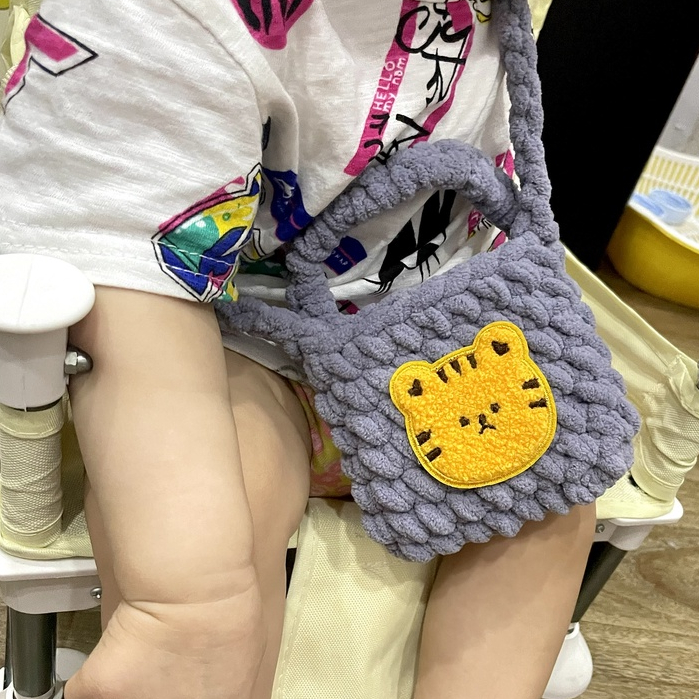 Túi xách nữ túi đeo chéo túi len mini handmade đi chơi cute