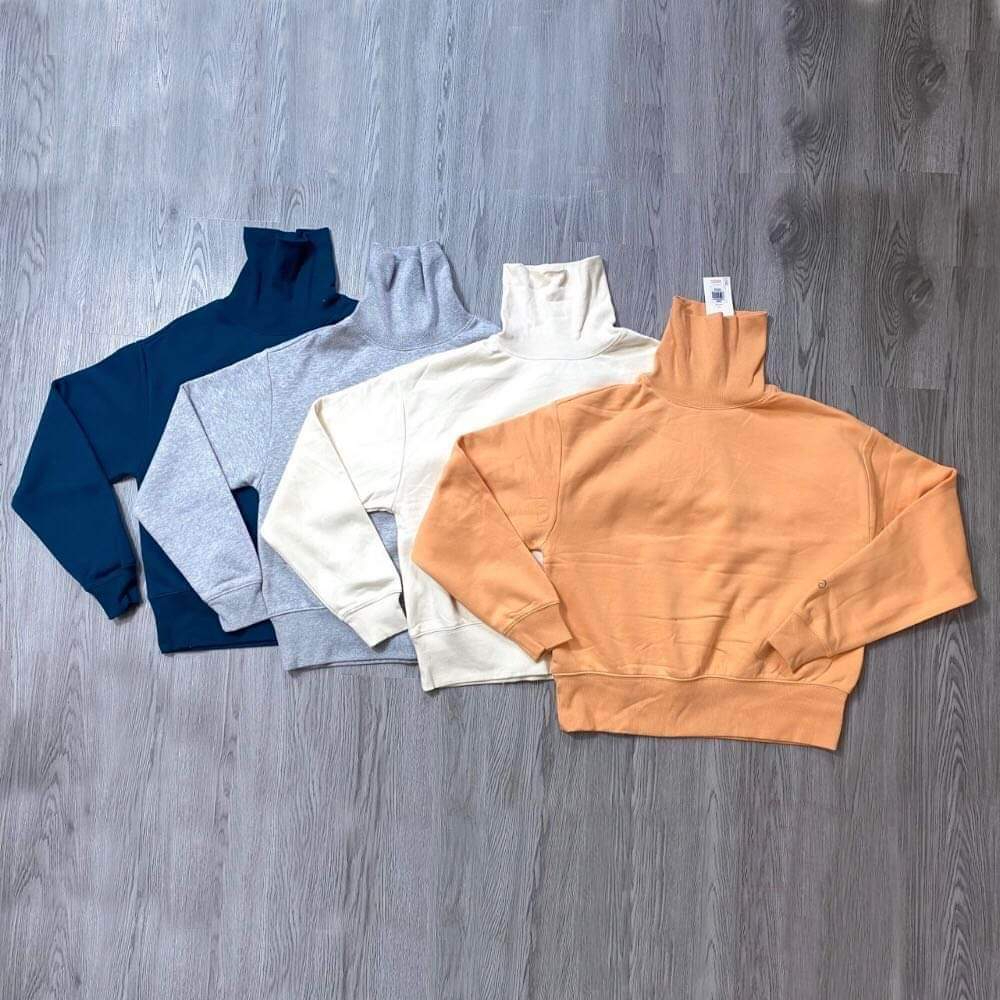 Áo nỉ bông nữ cổ lọ có bigsize Cali.a xuất xịn 0019 | BigBuy360 - bigbuy360.vn