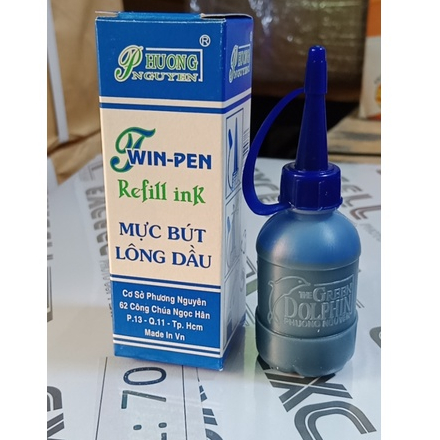 mực bút lông dầu màu xanh