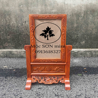 Khung ảnh thờ rồng gấm gỗ hương,khung hình thờ đục gấm cao cấp cỡ ảnh 21x31 và 25x35