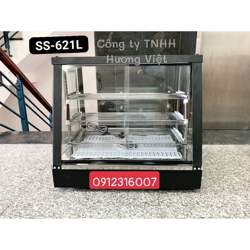TỦ TRƯNG BÀY NÓNG VỎ KÍNH+ INOX