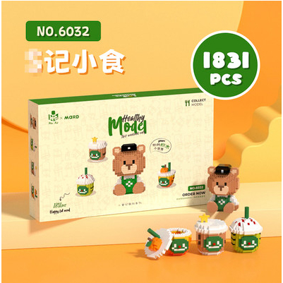 Bộ Lego Mini Lắp Ráp Mô Hình Đồ Ăn Nhẹ