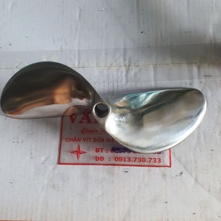 Chân vịt inox máy yanmar 2t72 máy yanmar 2hs72 máy d8 s75 e7 mủi tròn loại bóng gương cam kết như hình giá sỉ