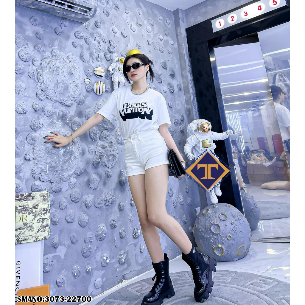 Áo phông LV unisex tay lỡ from rộng Nam Nữ, áo Thun LV cao cấp 100% Cotton CAO CẤP.Gentlemen's Fashion