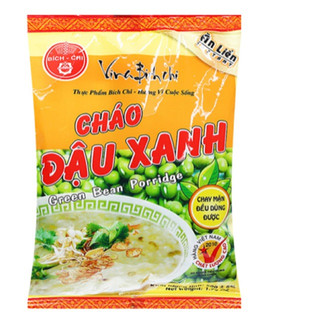 Cháo đậu xanh bích chi chay mặn đều dùng được.