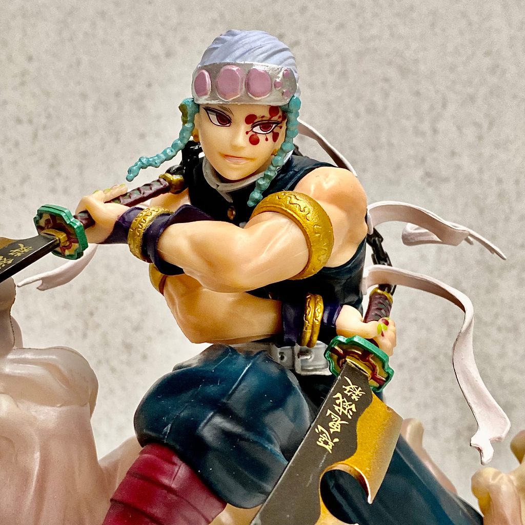 Mô hình Uzui Tengen dạng chiến đấu cực ngầu - Âm Trụ Tengen cao 14CM - Kimetsu No Yaiba Demon Slayer figure