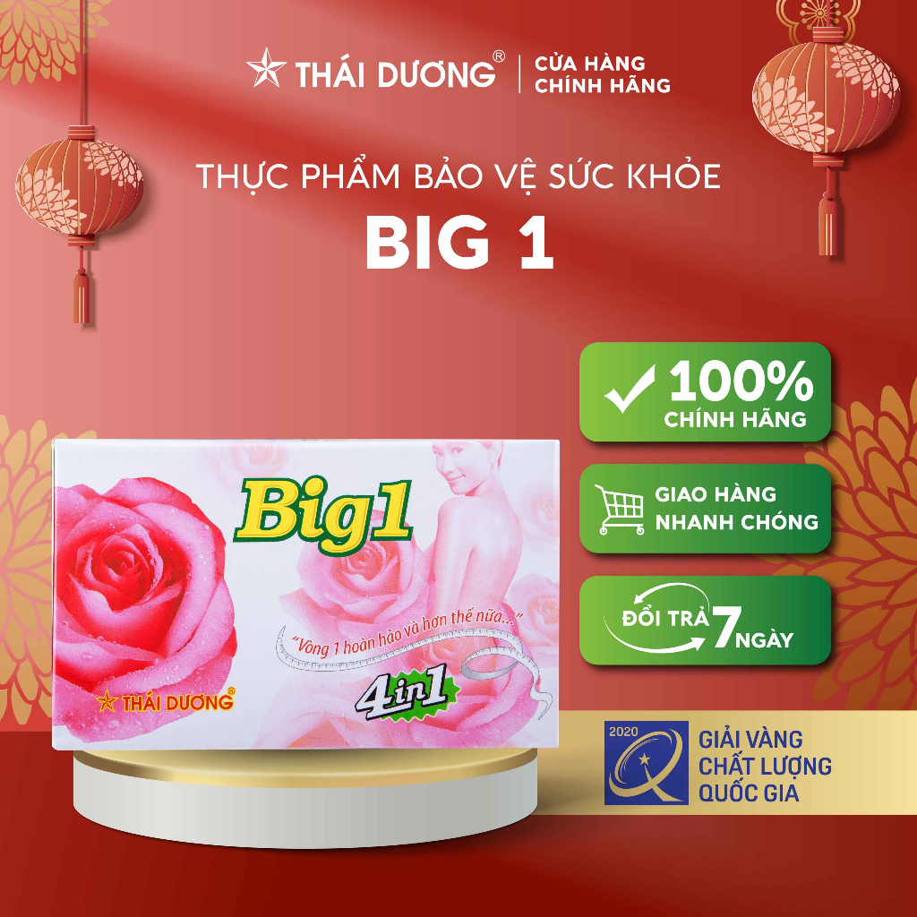 Thực phẩm bảo vệ sức khỏe BIG 1 [ VIÊN HOÀN ] Sao Thái Dương hộp 20 gói