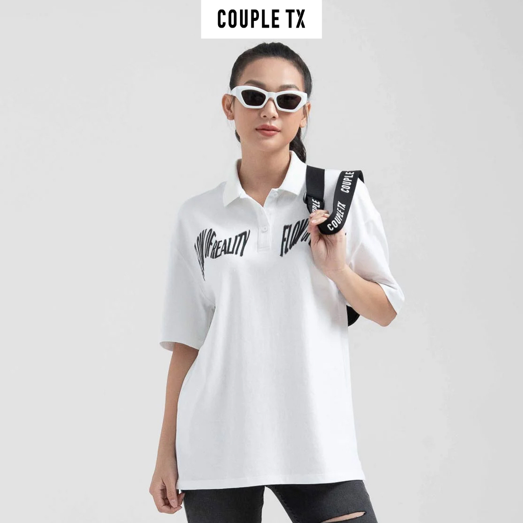 Áo Polo Nữ Couple TX Jersey Relax Fit In Typo Trước Ngực WPO 2025