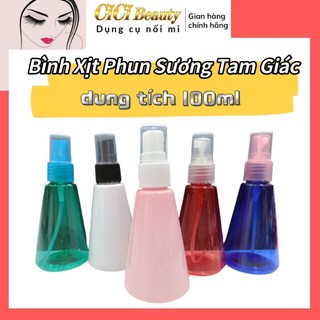 Chai Xịt Phun Sương 100ml đựng nước vệ sinh mi tam giác