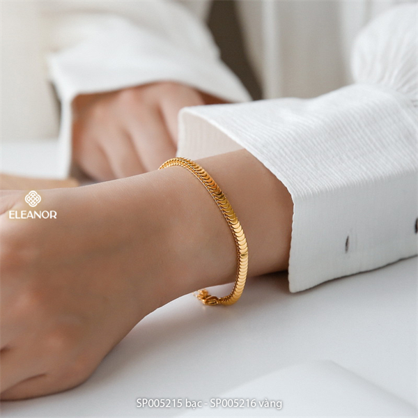 Vòng tay nữ titan Eleanor Accessories thiết kế ngách basic phụ kiện trang sức 5152