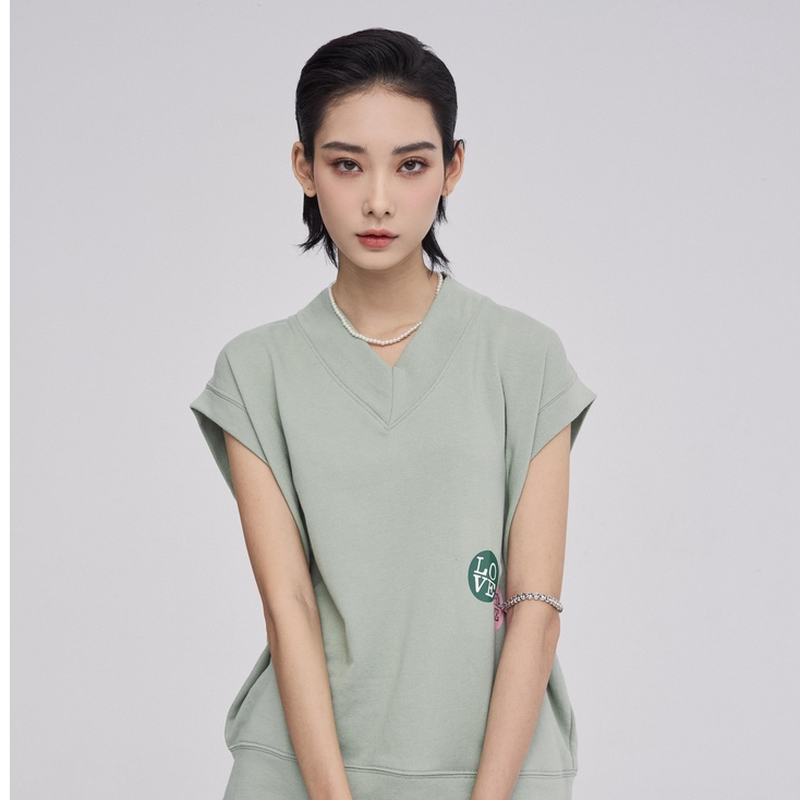Áo gile nỉ 4 màu 21ST URBAN Peace