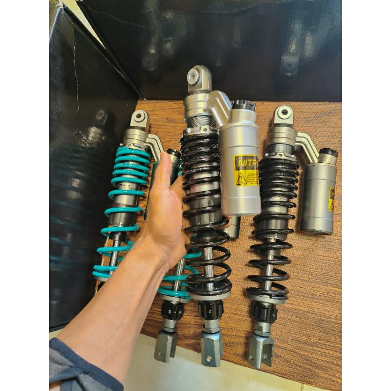 Phuộc NITRON bình dầu xám 38cm gắn SH Việt Nam