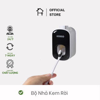 Kệ nhả kem đánh răng dán tường ecoco chất liệu nhựa abs cao cấp