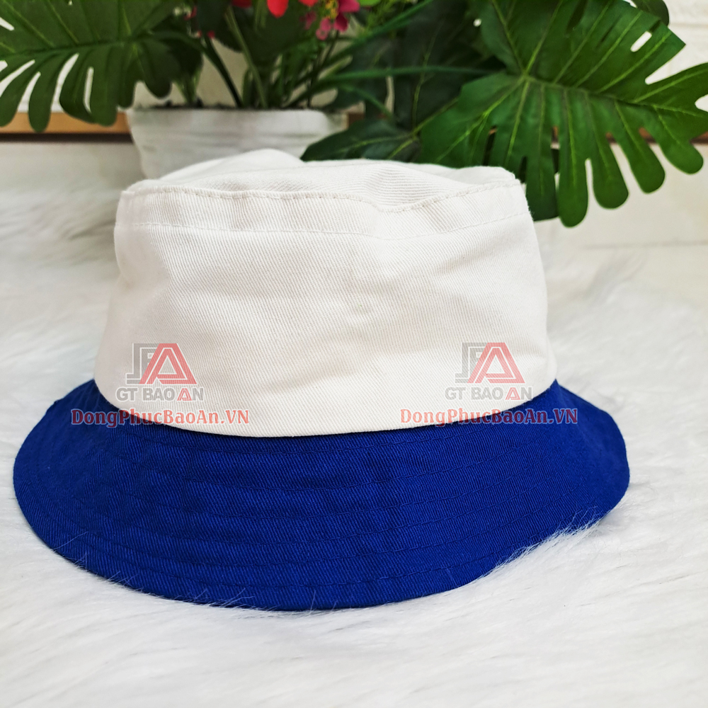 Nón tai bèo trơn cho bé MẦM NON, TIỂU HỌC -  Nón có dây tăng đơ vải KAKI COTTON 100% cao cấp