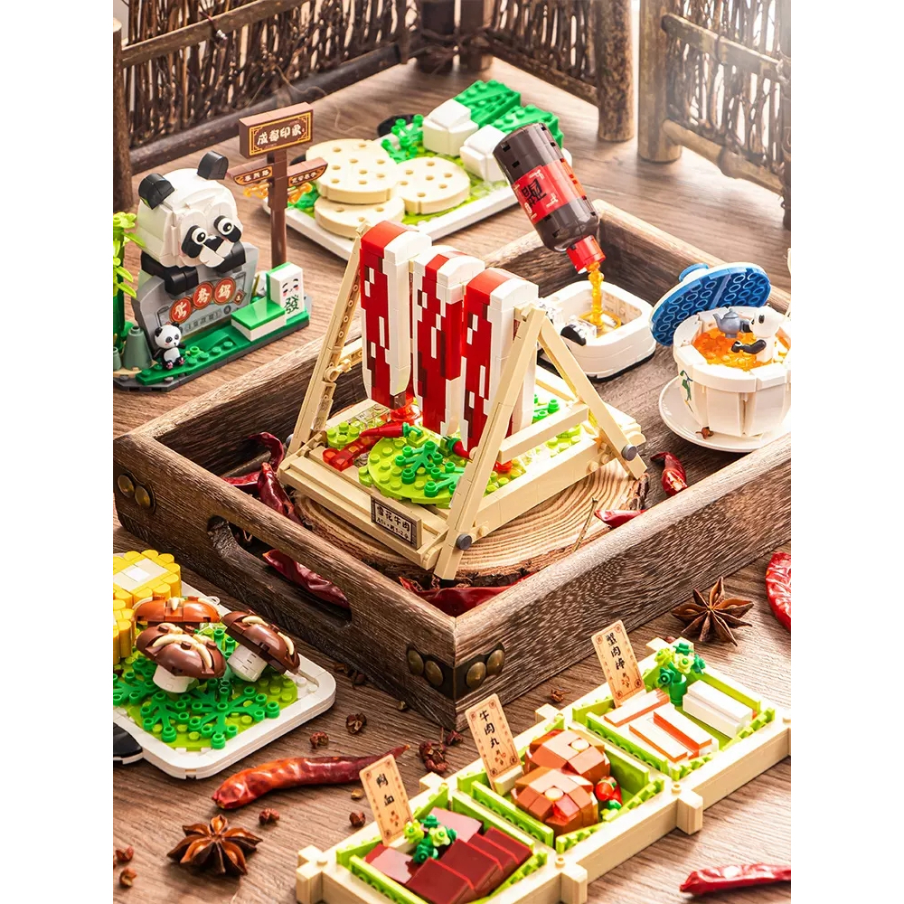 Bộ Lego Mô Hình Lẩu Tứ Xuyên
