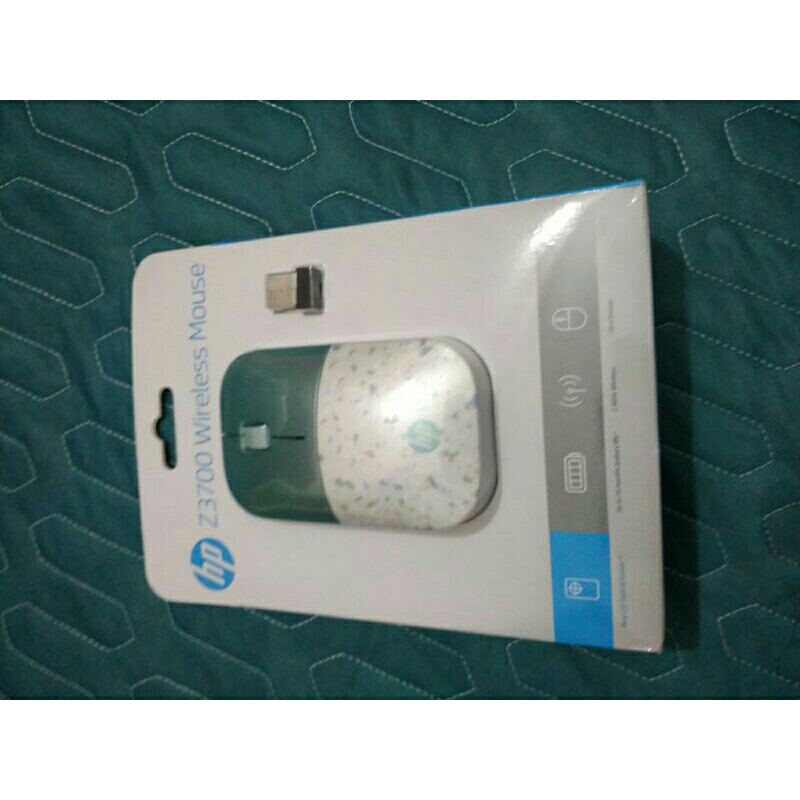 Chuột không dây HPZ3700 vân đá ngọc xanh cực đẹp, new, full