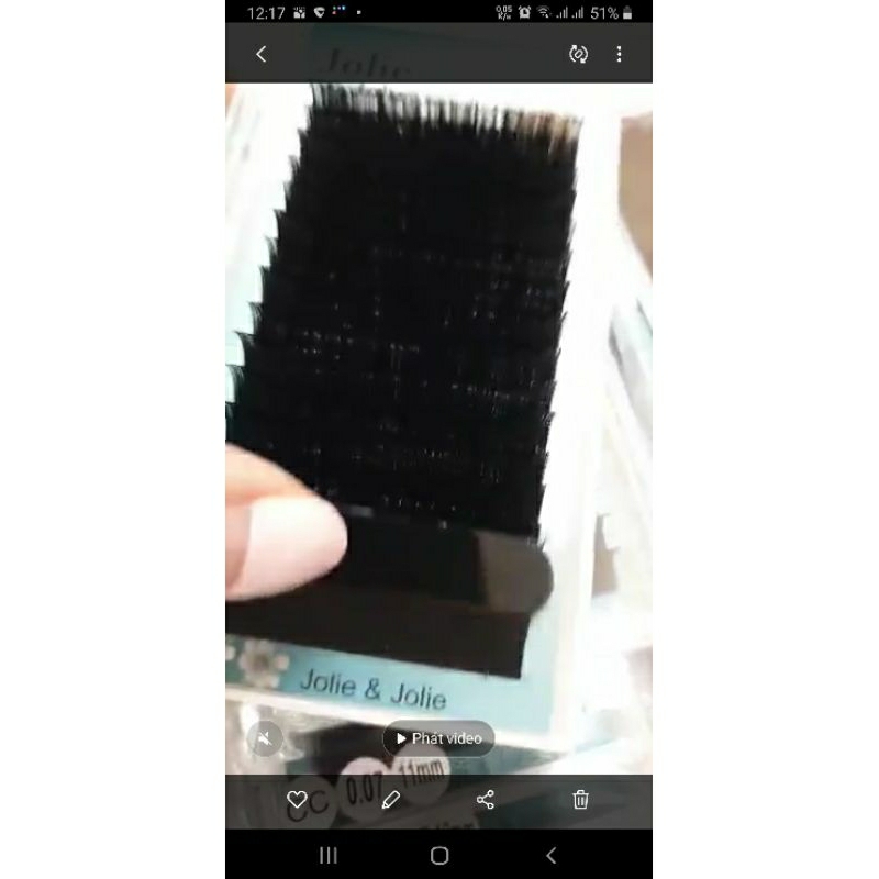 Mi SIÊU ĐEN _ iCURL 0.07 - ,Hút Keo, tóc Mink Konex (16 line xuất khẩu)