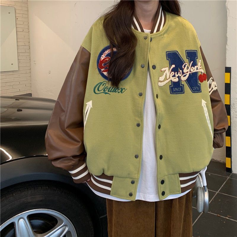 Áo khoác bomber nữ mỏng màu trắng shop Đậu Xinh - B302