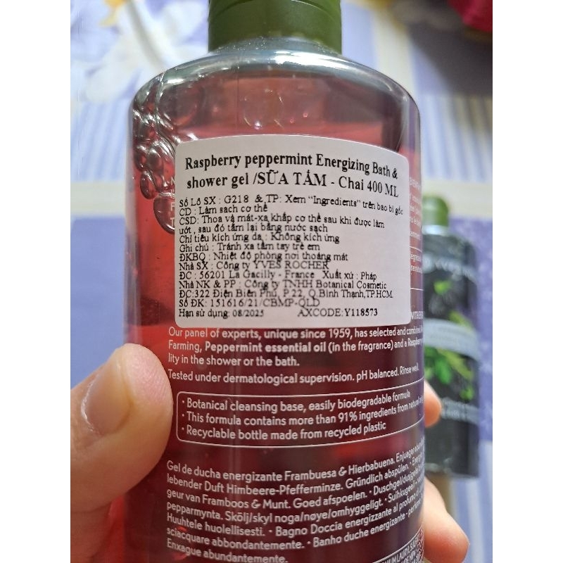 Gel tắm Yves Rocher 400ml 3 mùi