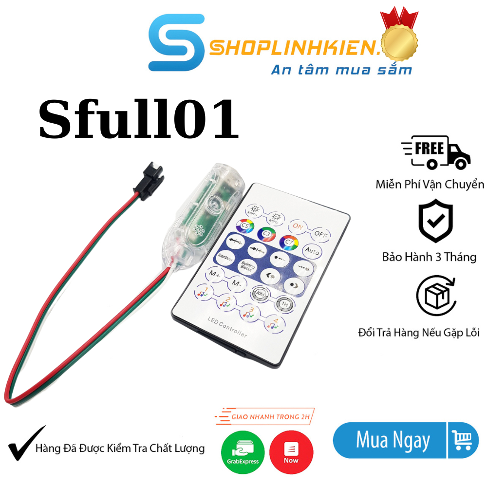 Bộ Nháy Theo Nhạc Led full 1903 Đèn Nháy Theo Nhạc Full Hiệu Ứng 2023 SFULL 01 SP106E-NTN - ShopLinhKienM2M
