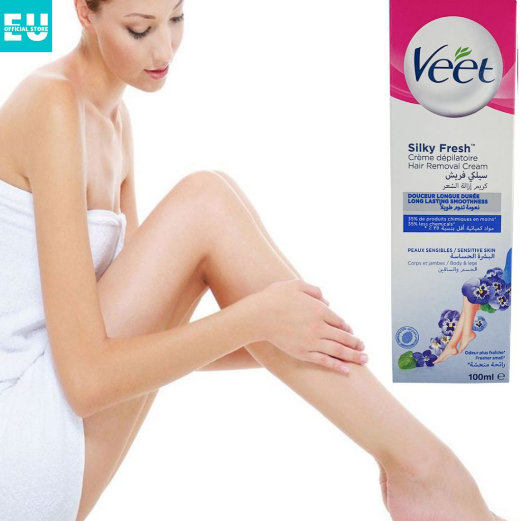 [Hàng Pháp] Kem tẩy lông Veet Natural