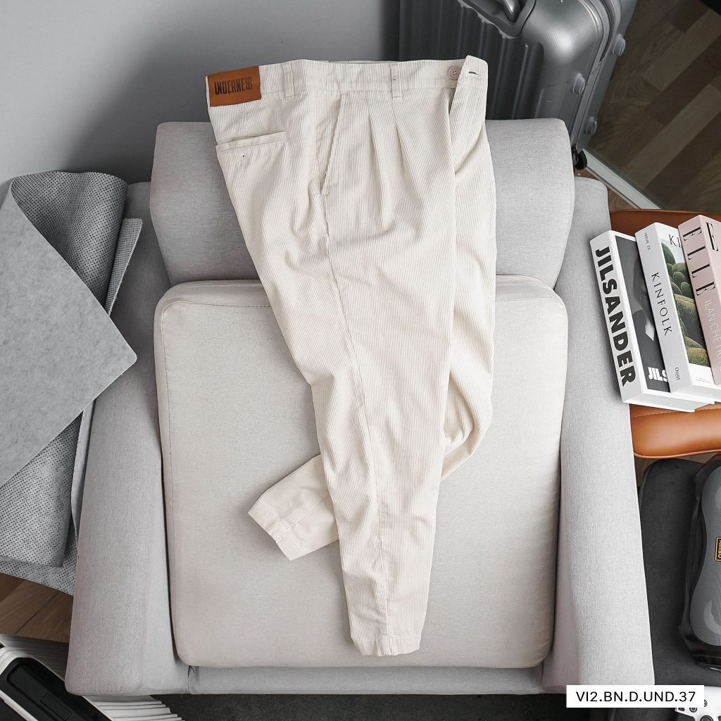 Quần Dài Nhung Tăm Nam DICYDE VI2.BN.D.UND.37 kiểu dáng slim fit tôn dáng cao cấp