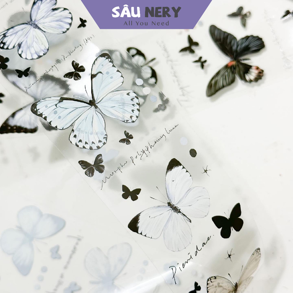 Sâu Nery - Băng dán trang trí Butterfly - AyuH Studio (100cm)