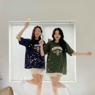 Áo phông nữ PLUFFBEAR LYRA, thun basic cổ tròn trơn freesize dáng rộng đáng yêu - VSYAP0377