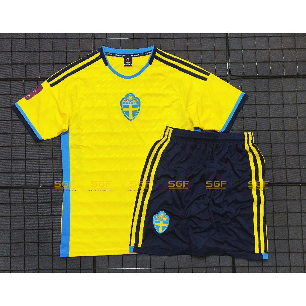 Đồ Bóng Đá THỤY ĐIÊN vàng sân nhà 2023