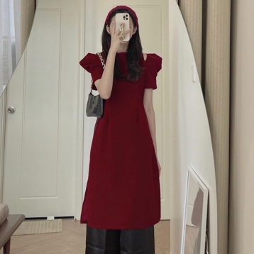 Áo Dài Nhung Cách Tân Tay Lồng Đèn Phối Tơ Cho Các Nàng Du Xuân