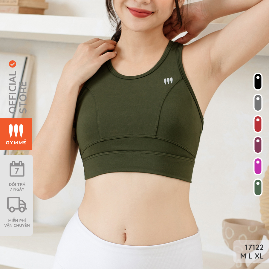 Áo tập gym nữ yoga aerobic croptop thể thao sport bra gymme -17122