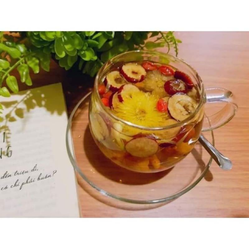 trà táo đỏ hoa Cúc giúp thanh lọc cơ thể. ngủ ngon.hộp 30gói.mix táo đỏ .long nhãn.kỉ tử .nụ hồng .hoa cúc