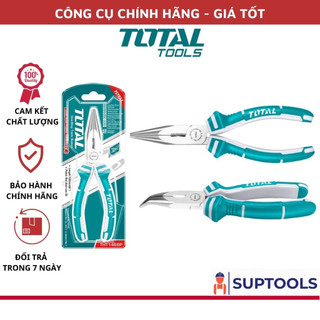Kềm mũi nhọn mỏ cong 160mm total tht1466p kìm nhọn 6 inch
