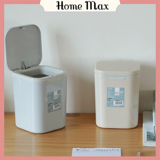 Thùng rác nhựa mini để bàn,thùng rác văn phòng có nắp đậy 5014