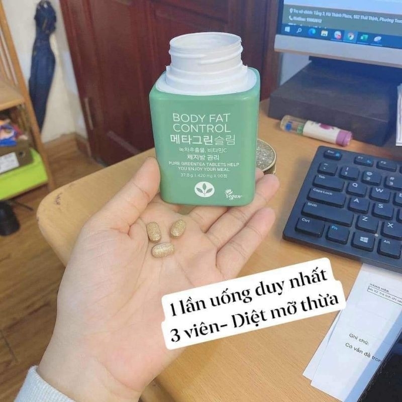 VIÊN GIẢM M.Ỡ GREEN TEA FAT BODY CONTROL 90 VIÊN