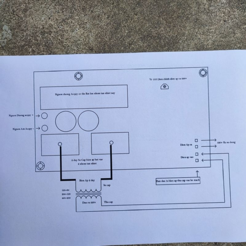 Mạch kích điện inverter sine chuẩn 600w-3000w